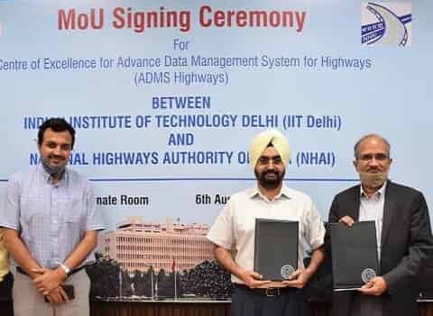 NHAI signed MoU with IIT-Delhi