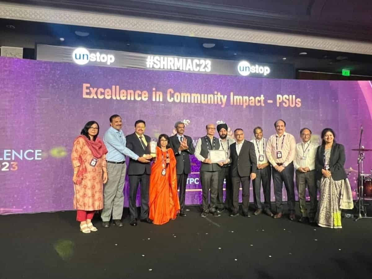 NTPC bags SHRM India Excellence Award in Community Impact Category