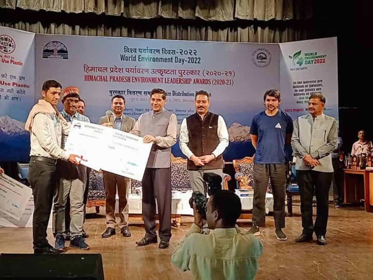 NTPC Koldam awarded first place in HP State Environment Leadership Award