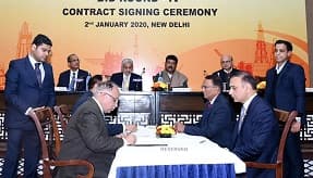 Contracts signing ceremony of OALP bid round-IV