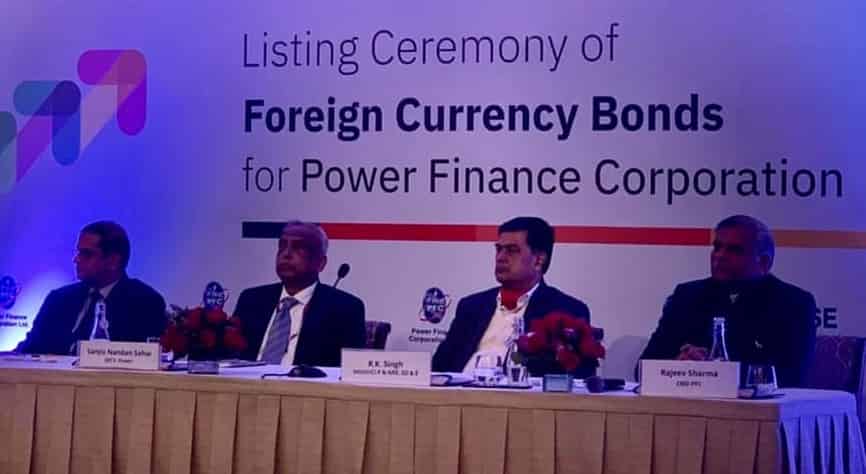 Listing ceremony of foreign currency bonds for PFC