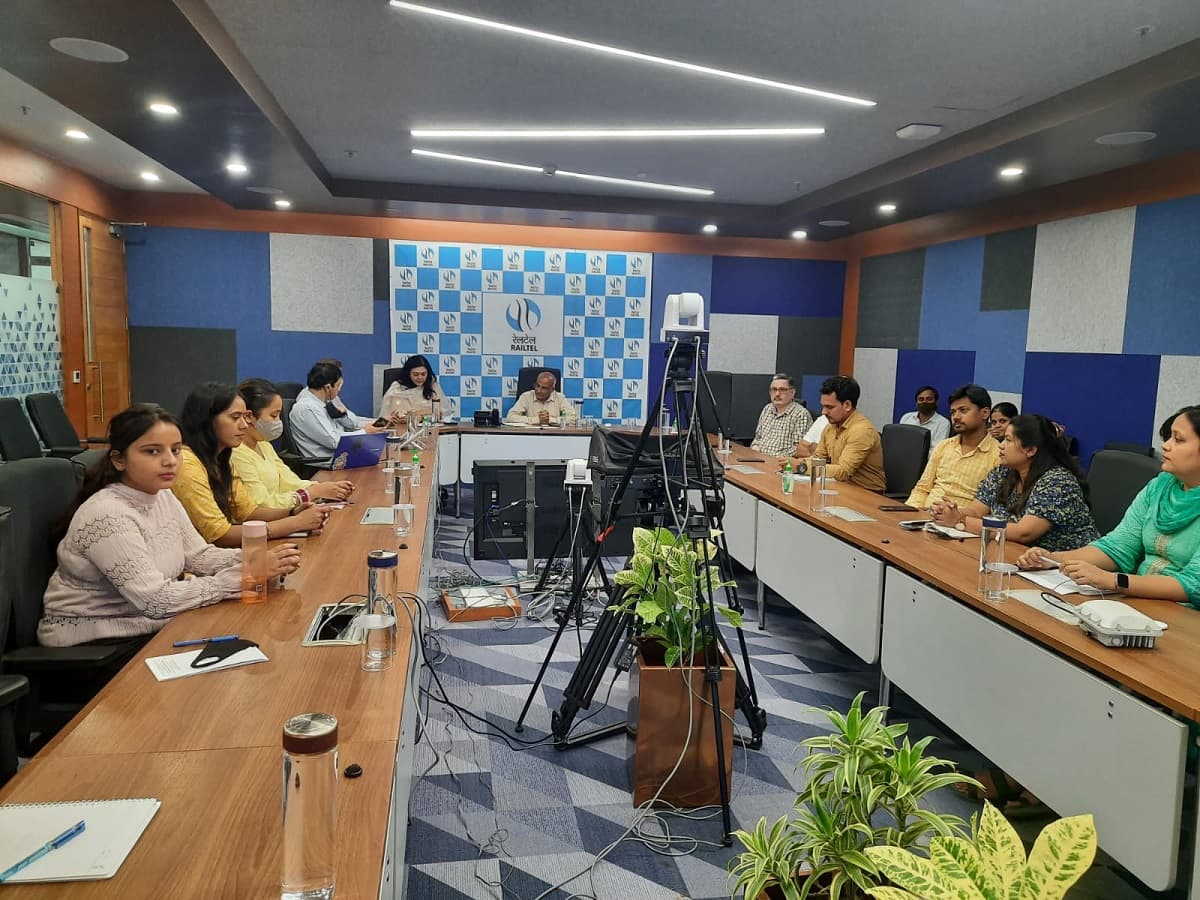 RailTel engineers installing telecom infrastructure to expand and enhance connectivity across the railway network.
