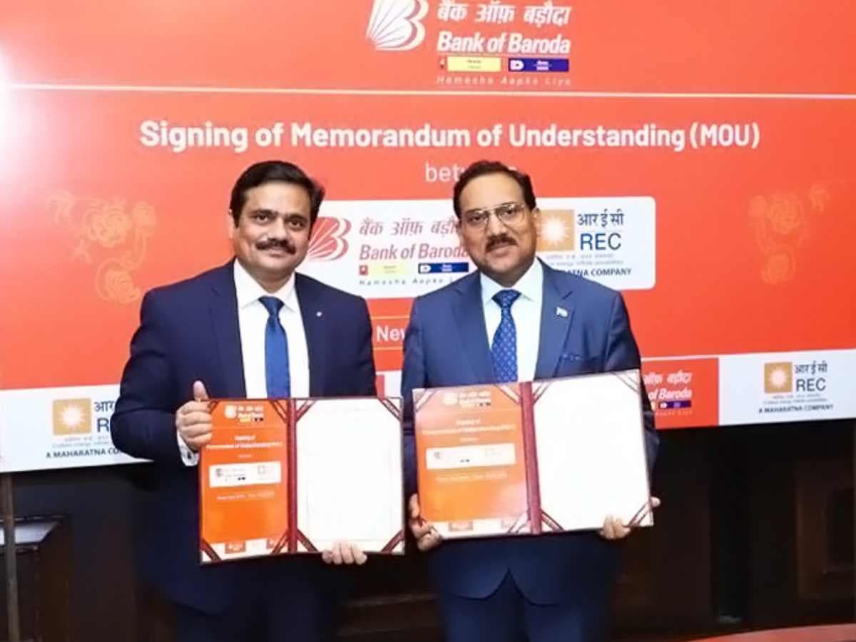 REC Limited inks MoU with Bank of Baroda to facilitate loans