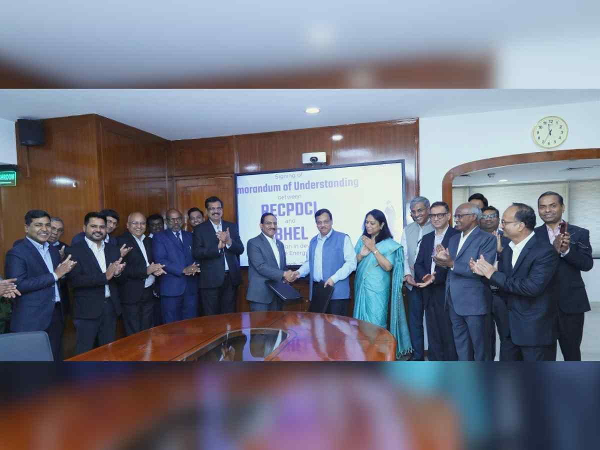 RECPDCL and BHEL sign MoU to form SPV for utility scale RE Projects
