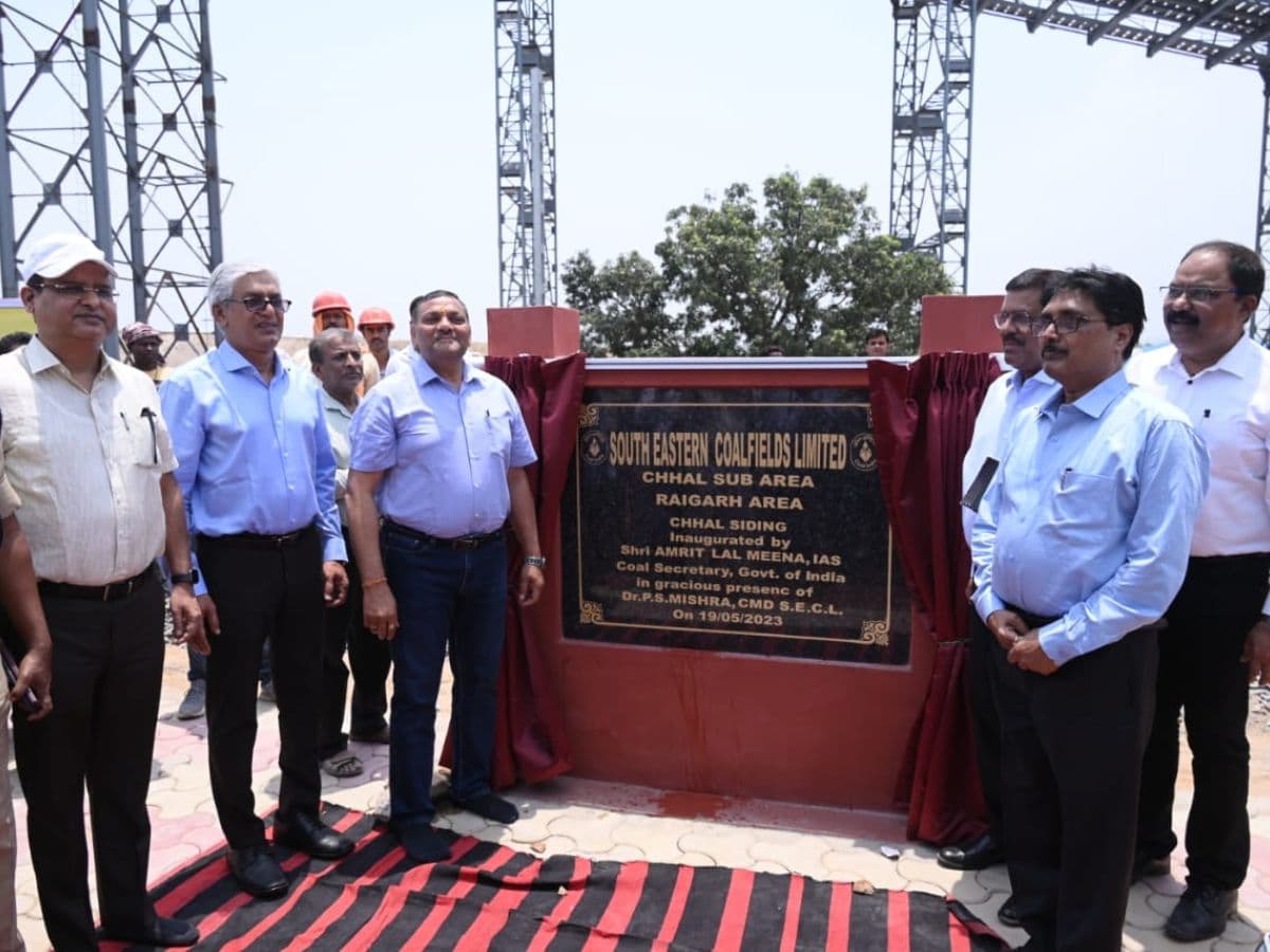 Secretary of COAL Ministry inaugurated Chaal siding and flagged off rail rakes in Chhattisgarh