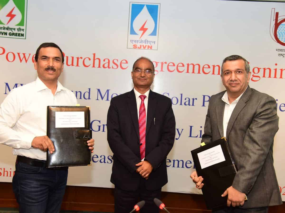 SJVN signs Agreement for developing solar project