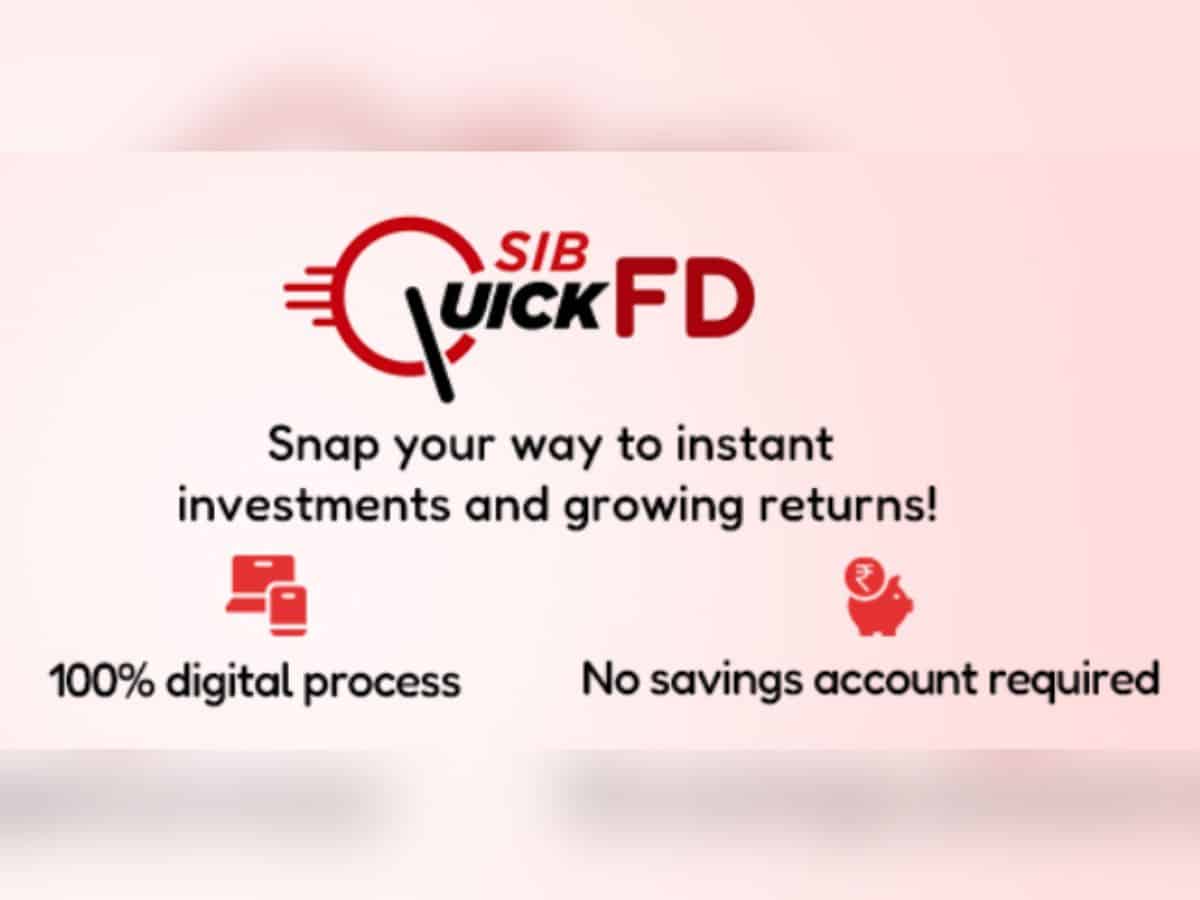 South Indian Bank Introduces 'SIB Quick FD' for Seamless Fixed Deposit Booking