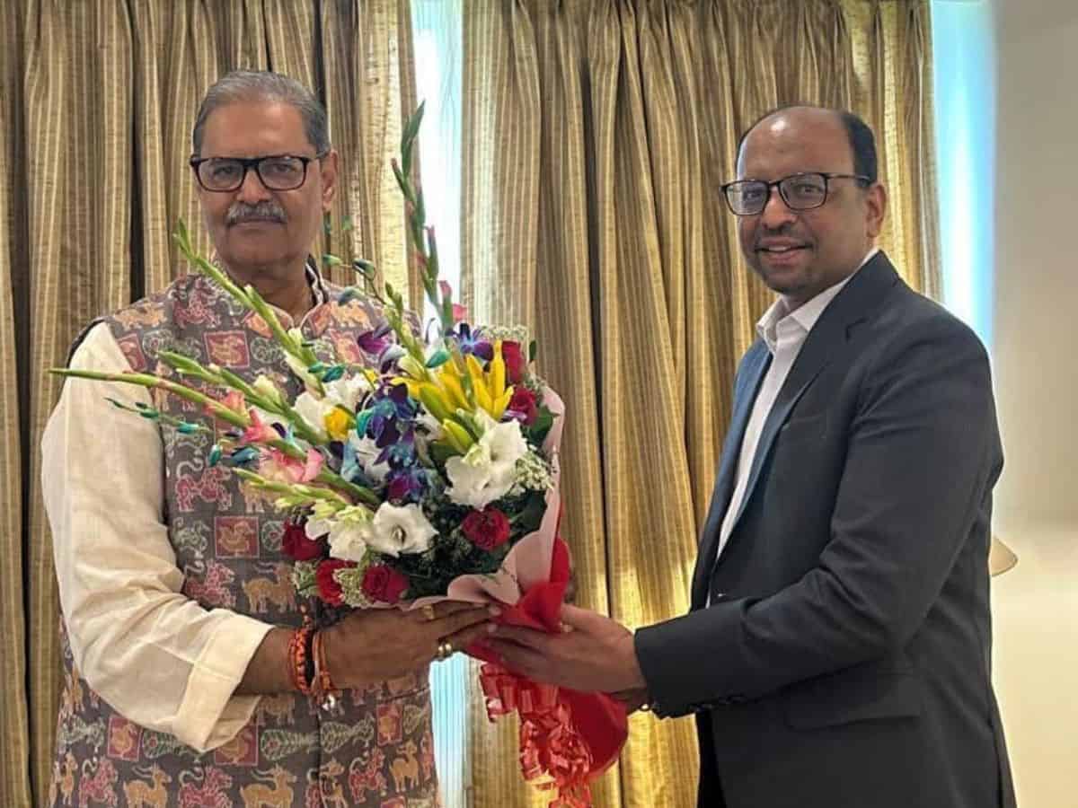 WAPCOS CMD called on Kanak Vardhan Singh Deo, Deputy CM of Odisha