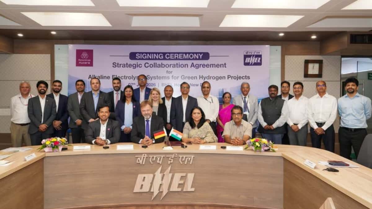BHEL signs crucial agreement with Thyssenkrup Nucera for Green Hydrogen Projects