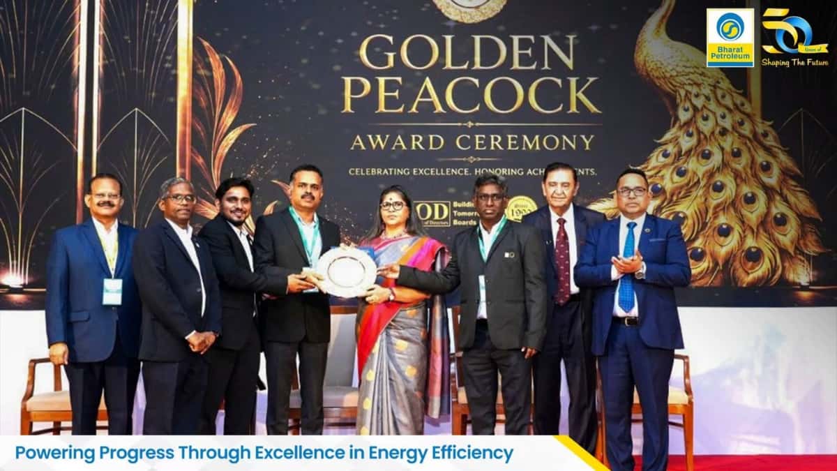 BPCL’s Kochi Refinery Wins Golden Peacock Award for Energy Efficiency 2026