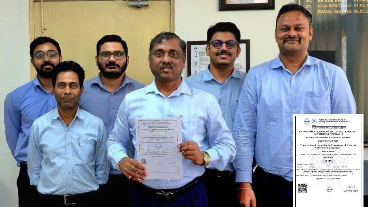 CMPDI Singrauli Environment Laboratory Receives First NABL Accreditation
