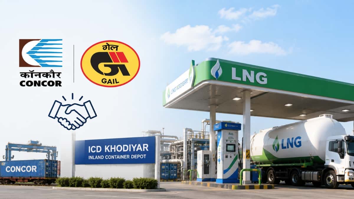 CONCOR and GAIL Sign 15-Year Pact for LNG Station at ICD Khodiyar