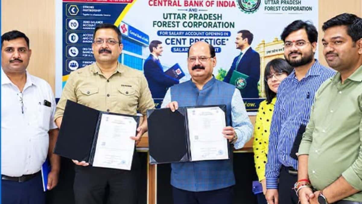 Central Bank of India Signs MoU with UP Forest Corporation for Salary Accounts