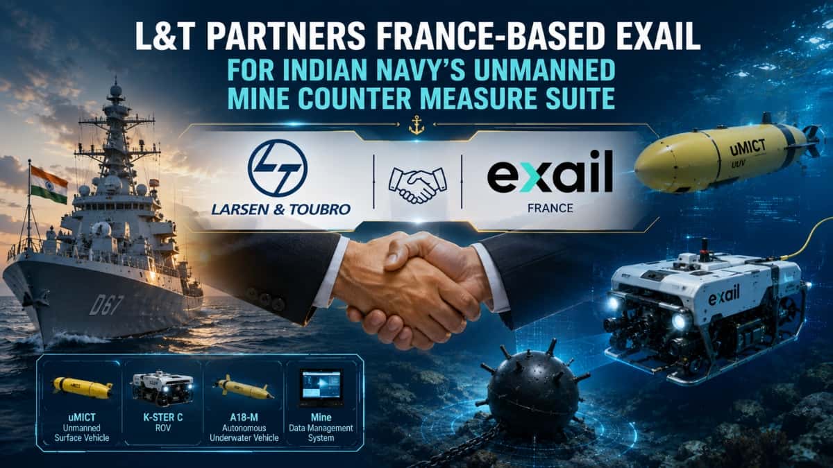 L&T Joins Hands with France’s Exail to Power Indian Navy’s Next-Gen Mine Warfare Fleet