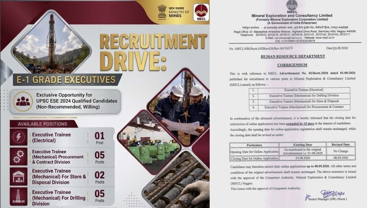MECL Opens Doors for Engineering Graduates – Limited E-1 Posts Available
