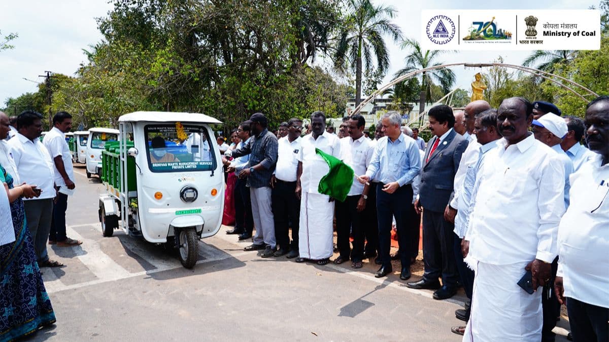 NLC India Flags Off 47 Electric Vehicles for Door-to-Door Waste Collection in Neyveli