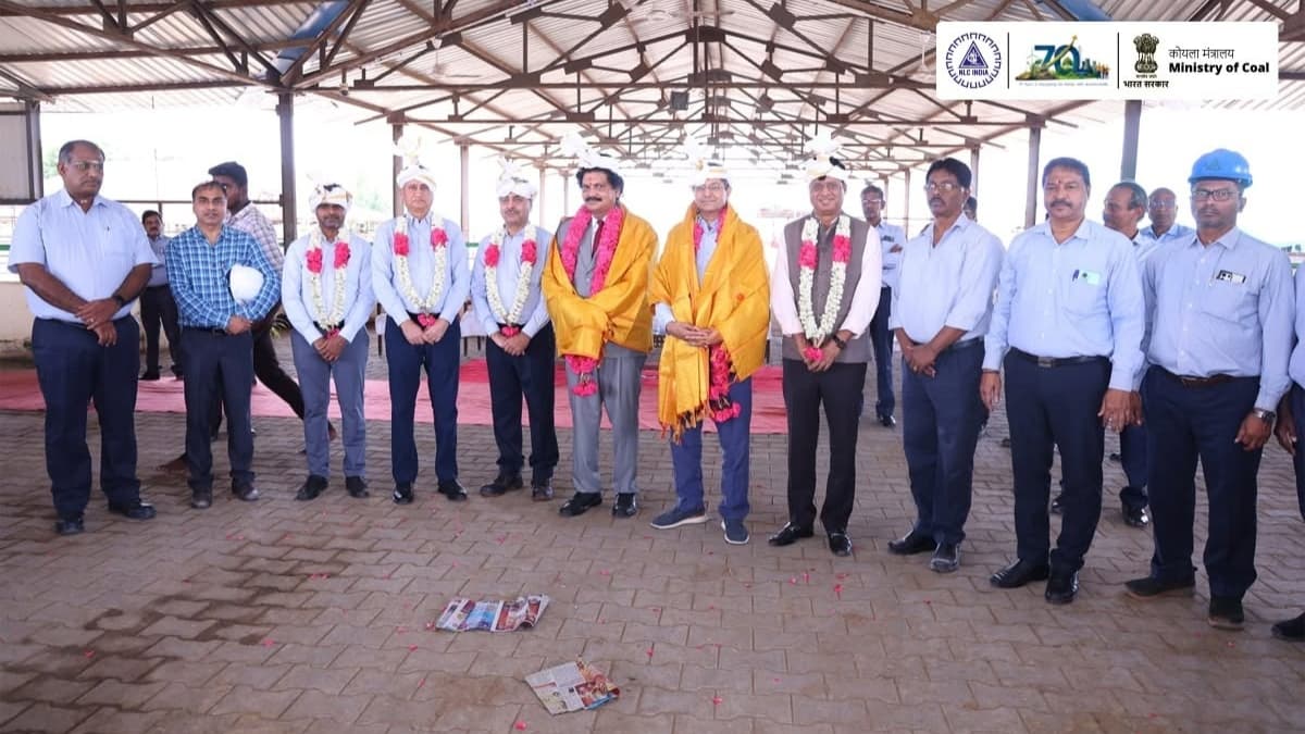 NTPC Chairman Gurdeep Singh Inaugurates Goat Shelter at NLC India's SMD Mine-II