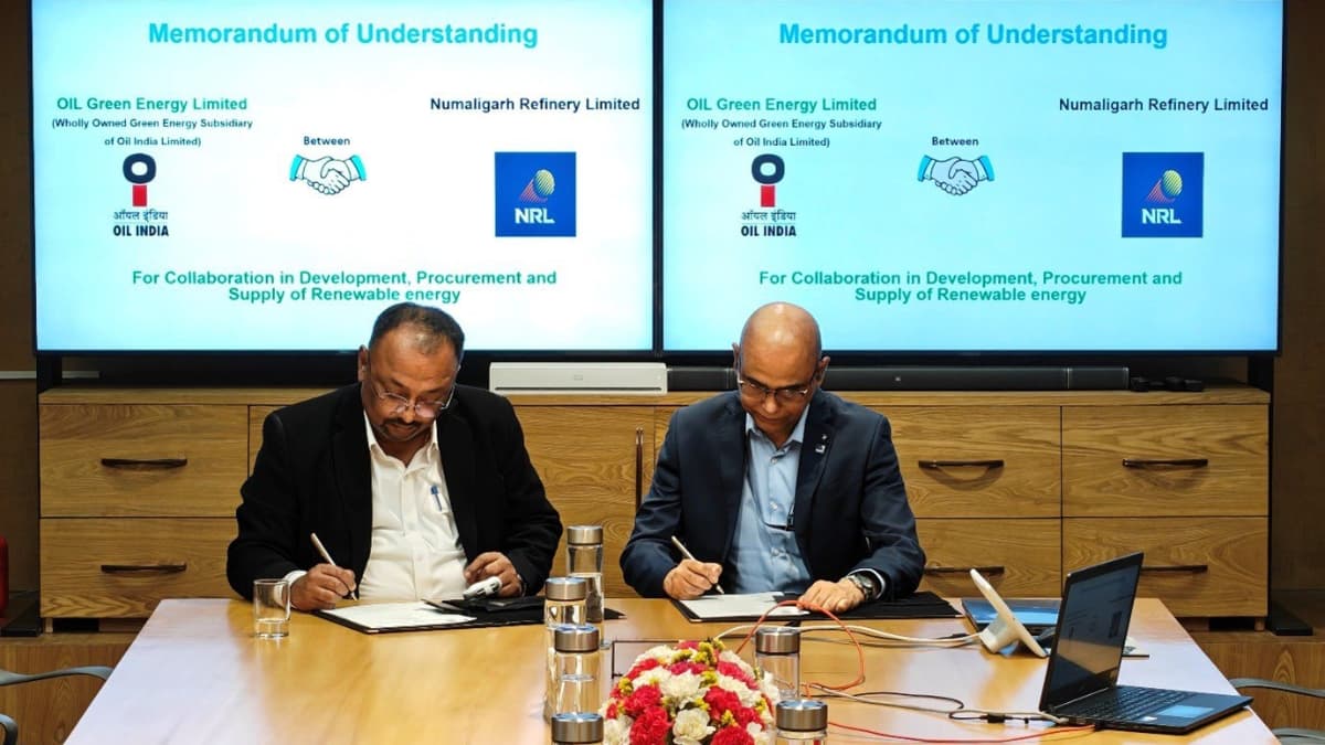 Oil India Announces Renewable Energy MoU with Numaligarh Refinery