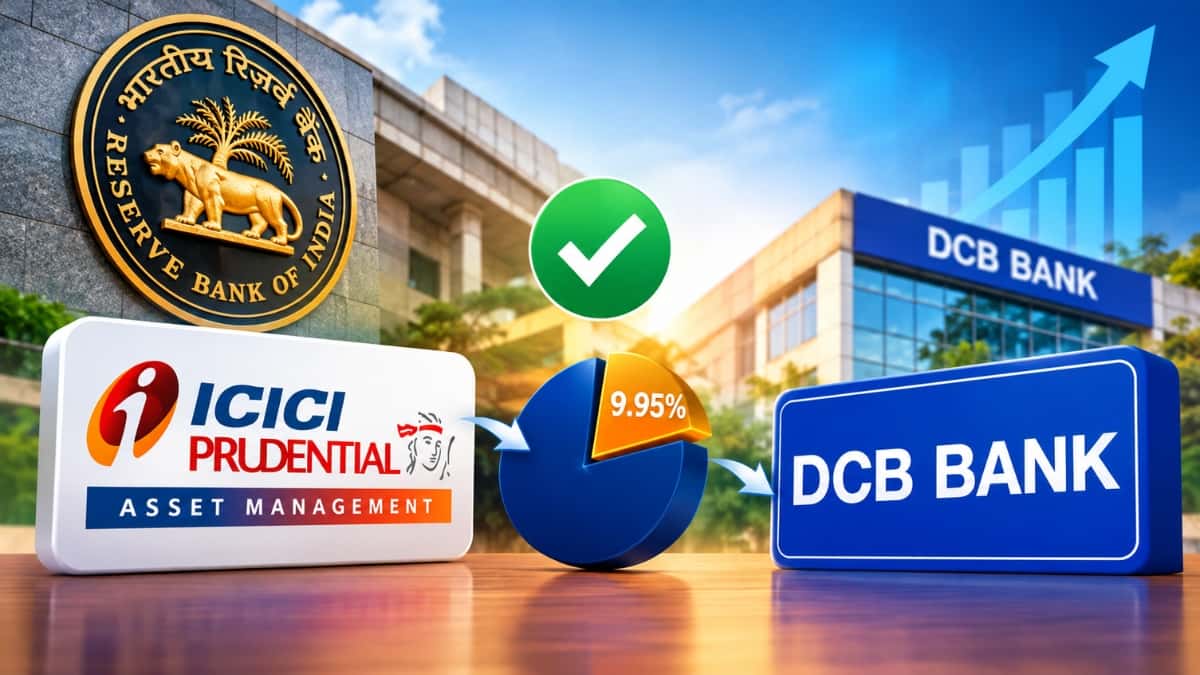 RBI Approves ICICI Prudential AMC to Acquire Up to 9.95% Stake in DCB Bank