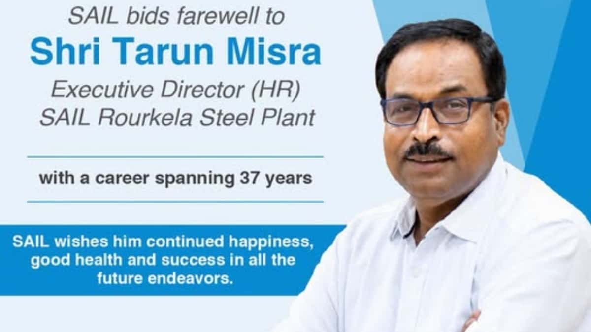SAIL’s Tarun Misra, ED (HR) Rourkela, Retires
