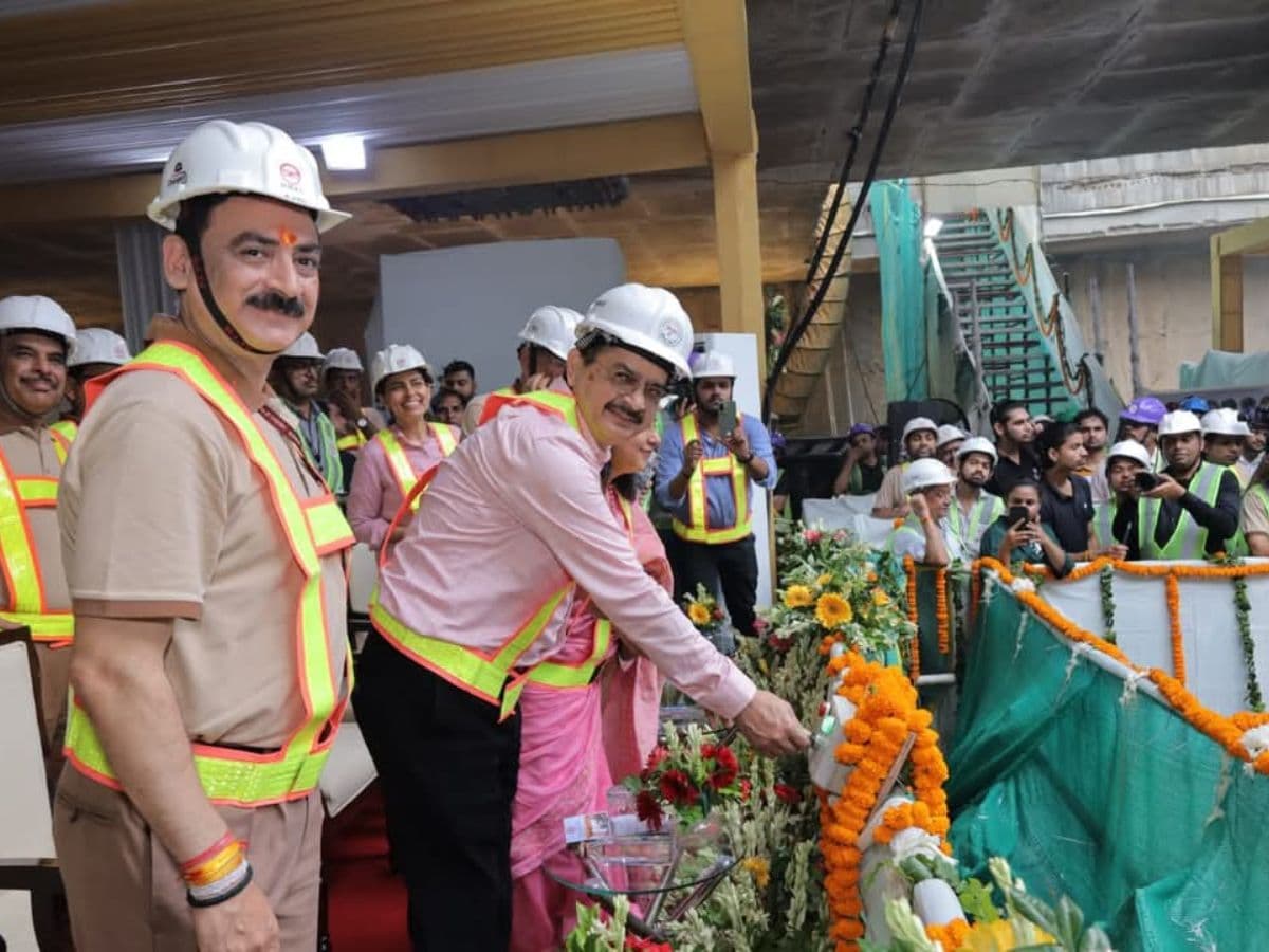 DMRC completes one more Tunnelling Milestone on Phase 4's Golden Line