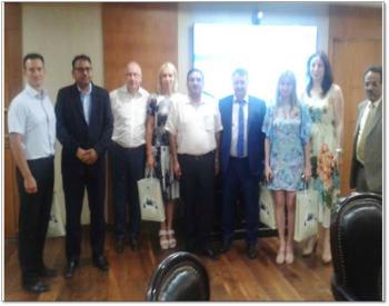 Russian delegation discusses construction cooperation with NBCC