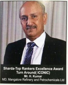 Shri H.Kumar,MD MRPL Wins Top Rankers Award