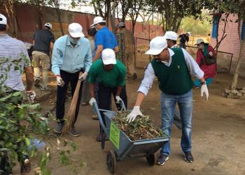 POWERGRID families undertakes   Swachhata Abhiyan for School