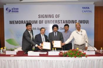 IREDA signs MoU with Tata Cleantech Capital Limited