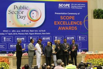 BEML received SCOPE Award for Excellence