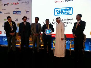 Golden Peacock Training Award presented to NTPC PMI