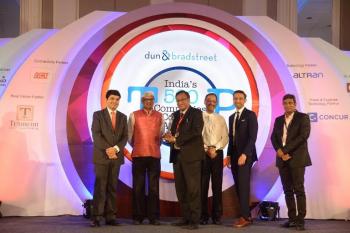 D And B Corporate AWARD presented to CONCOR