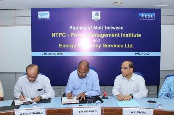 NTPC-PMI and Energy Efficiency Services Ltd signs MoU