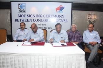CONCOR and CWCNSL signed MOU