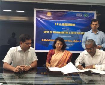 NTPC  Solapur Signs SRA  Agreement with  Govt of Maharastra