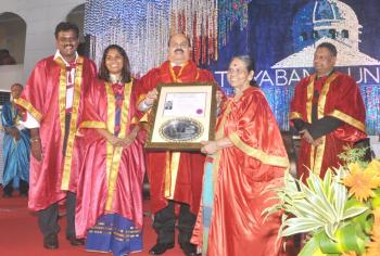 Shri S K Acharya CMD NLCI conferred with Honorary Doctorate