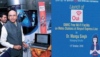 Free Wi-Fi facility across DMRC Airport Express line