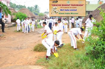 NLC India carries out Cleanliness Drive at Peripheral Village