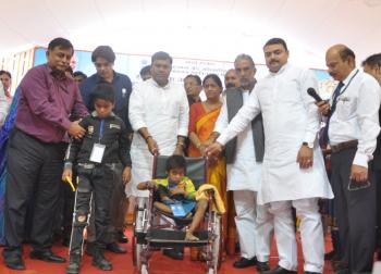 Distribution camp of the assistive devices to the persons with disabilities