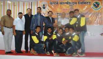 WCL Ballarpur Area team stood first