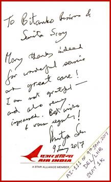 Days after being called third worst Air India tweets complimentary note from Amartya Sen
