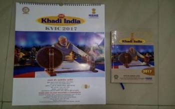 Modi ejects Gandhi in Khadi Udyogs calendar diary