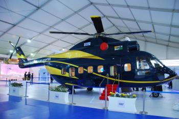 Defence Minister Unveils Full Scale Mock up of HALs Indian Multi Role Helicopter