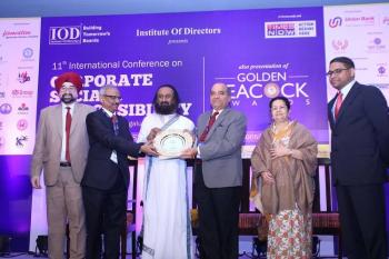 NTPC conferred Golden Peacock Award