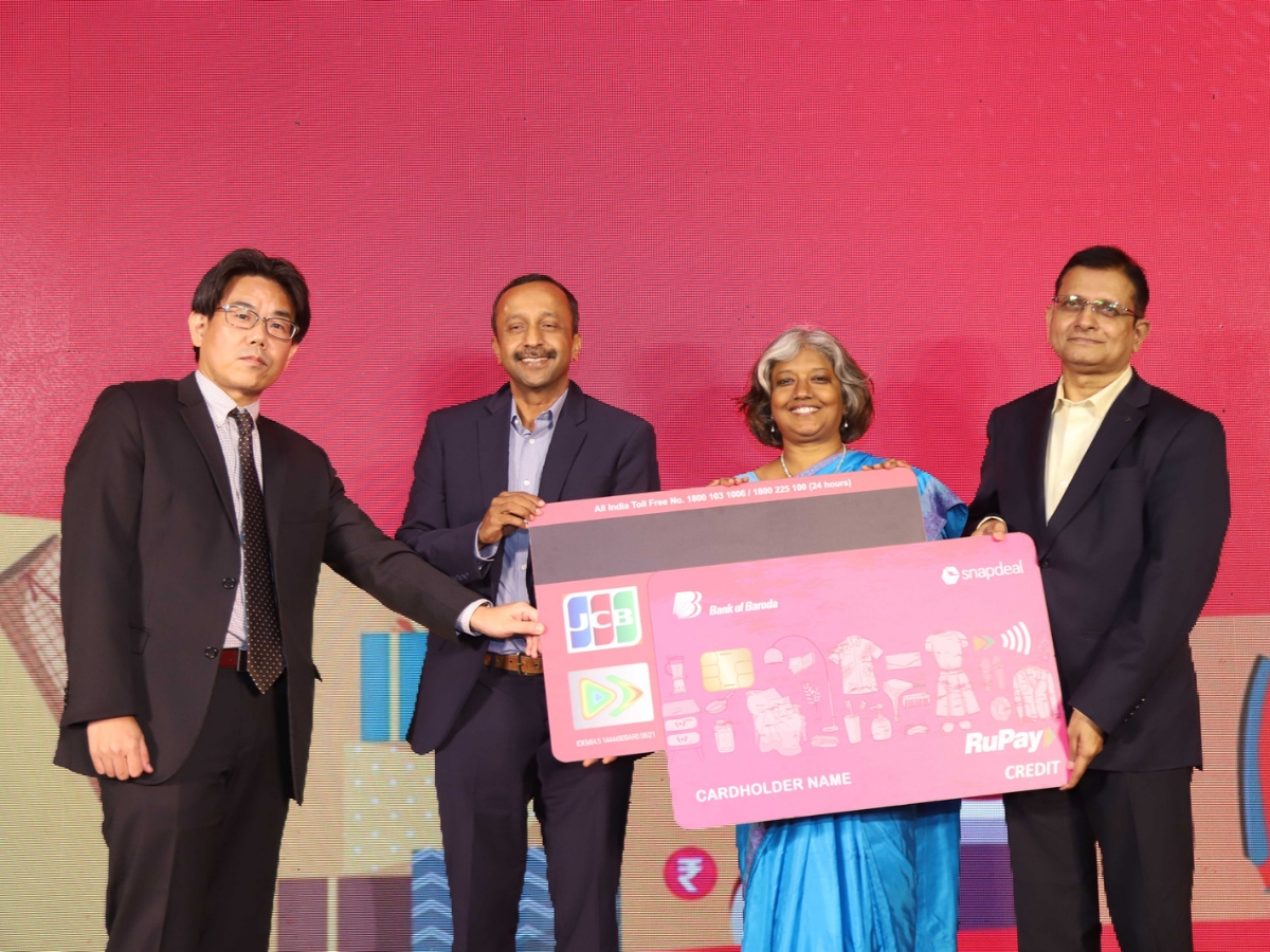 BoB Financial and Snapdeal Launch Co-Branded JCB RuPay Contactless Credit Card
