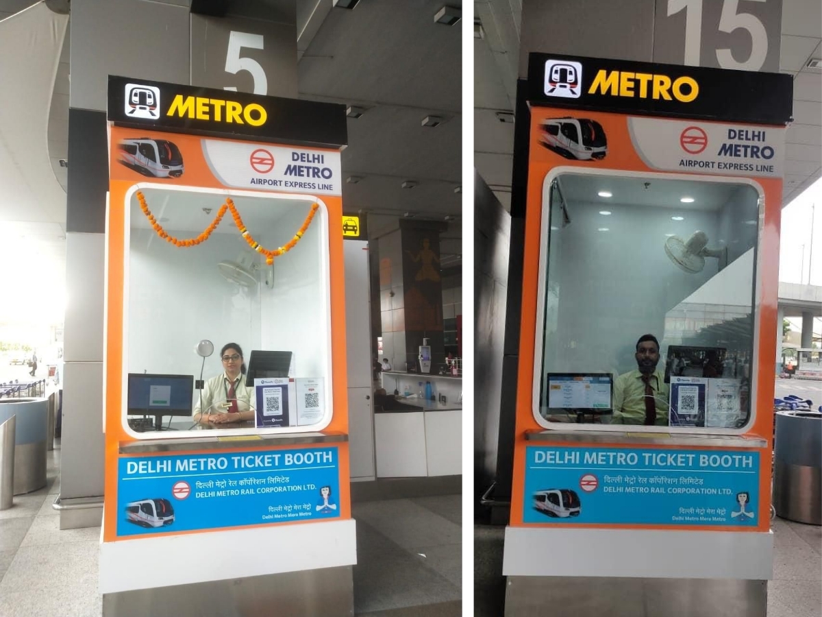 DMRC opened 2 dedicated QR Ticket counters at T-3
