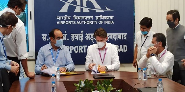 AAI exchanged Memorandum and handed over Ahmedabad Airport to Adani Group