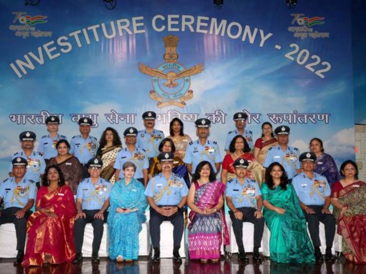 Air Chief Marshal VR Chaudhari, CAS awarded medals to 49 IAF personnel