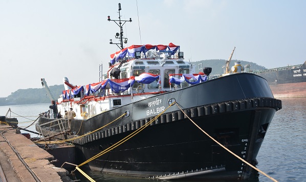 50Ton Bollard Pull Tug 'Balbir' delivered to Naval Dockyard by Hindustan Shipyard