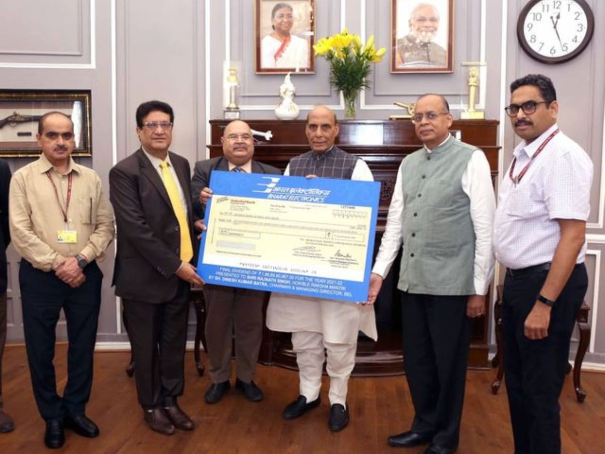 BEL pays Rs 186.89 Crore Final Dividend to Government of India